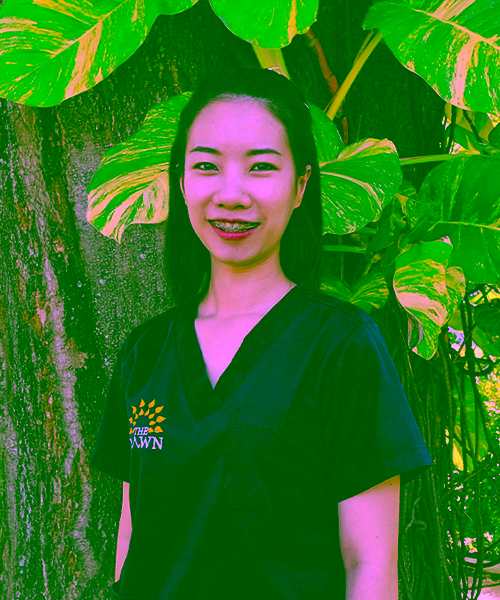ธัญวลัย ชุมภูศรี พยาบาลผู้ผ่านการอบรมการใช้เครื่อง TMS